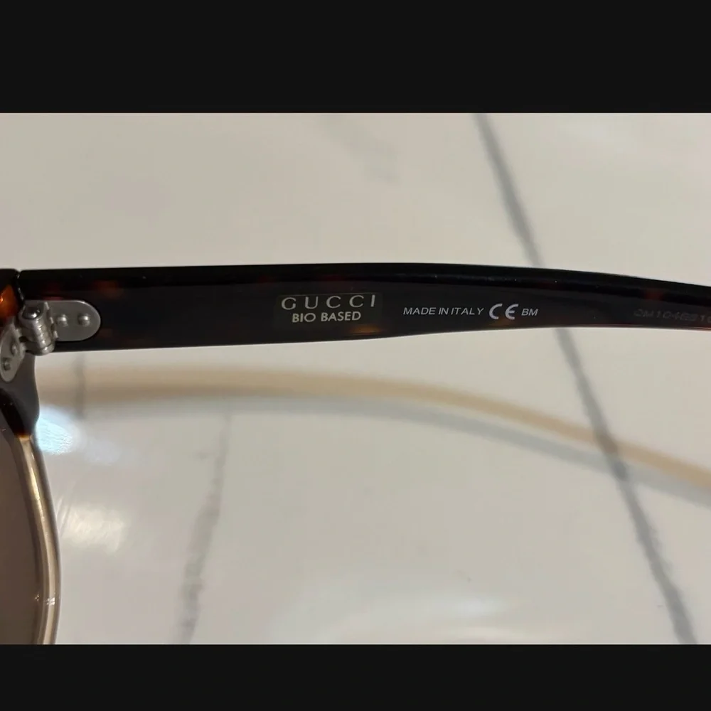 Gucci GG 3747 X9Q Unisex Tortoise Clubmaster Sunglasses Brown Lens Made In Italy